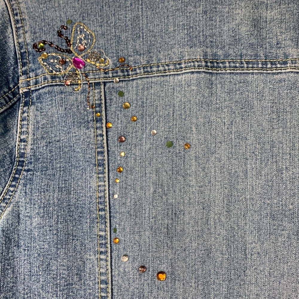 Arizona Jean Co. Denim Jacket women’s sz XL - Picture 6 of 8